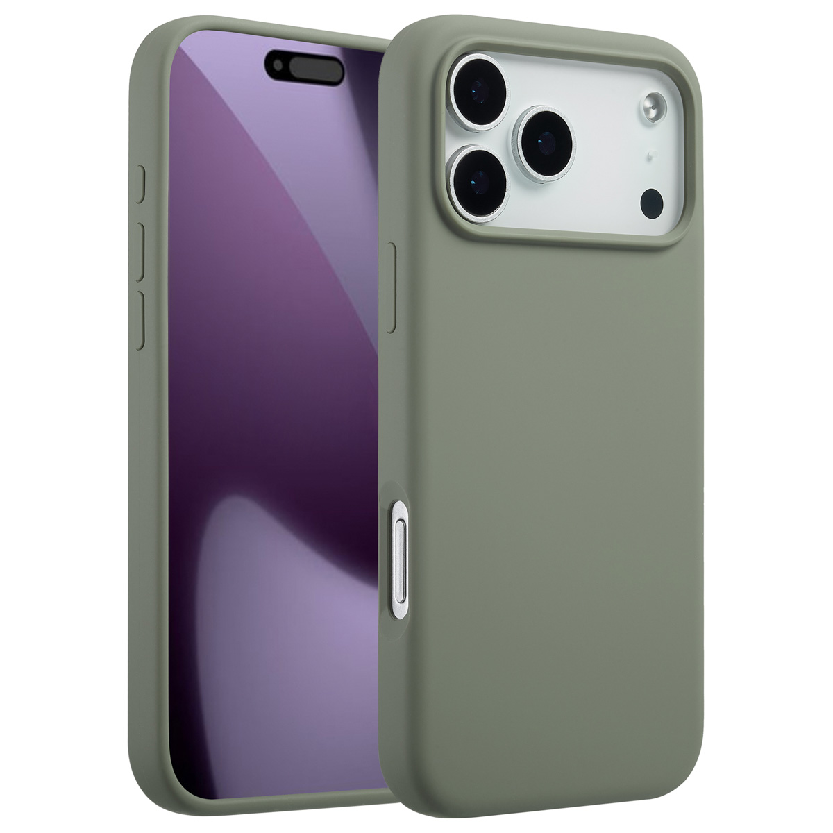Accezz Liquid Silicone Backcover met MagSafe Apple iPhone 17 Pro Max – Cooper Green