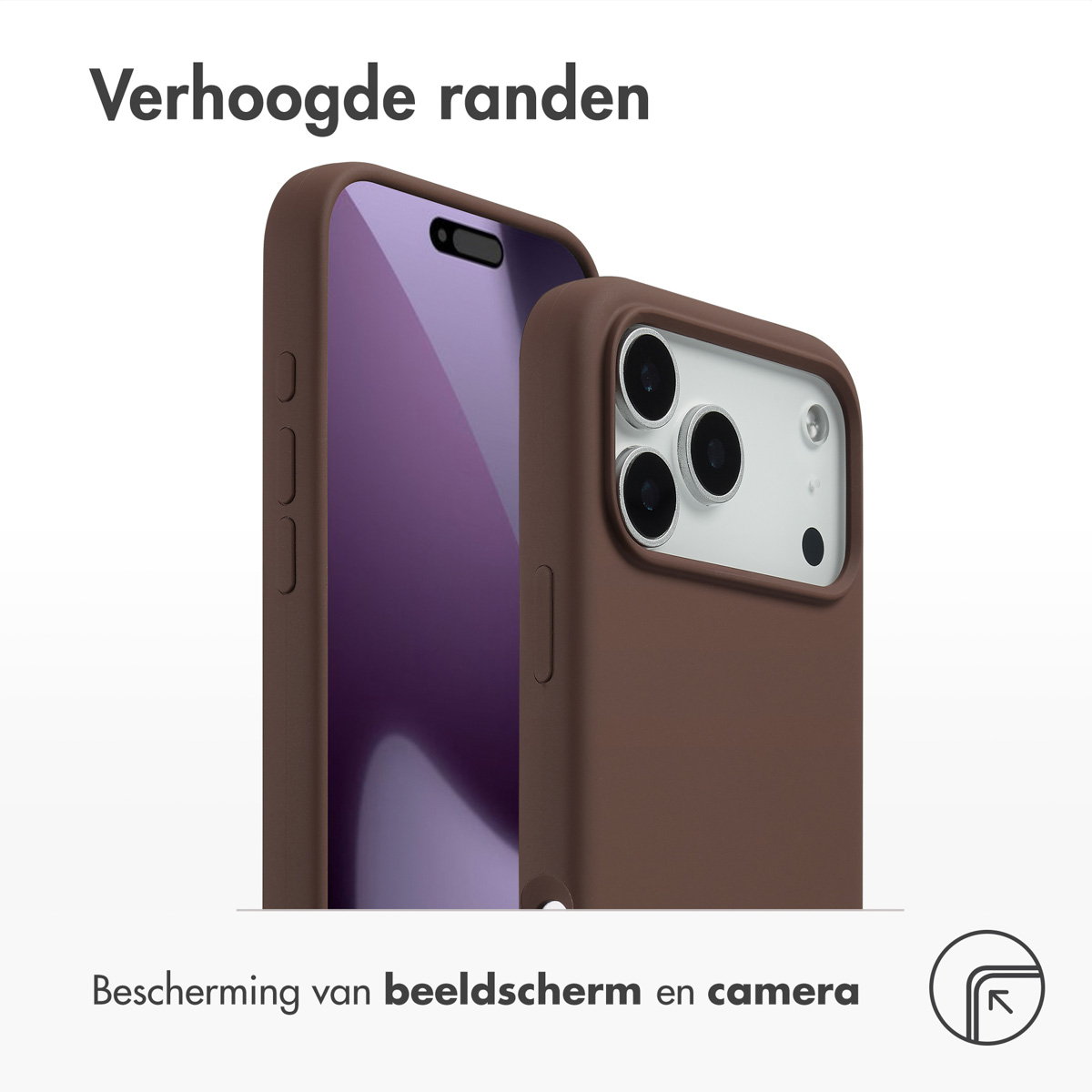 Accezz Liquid Silicone Backcover met MagSafe Apple iPhone 17 Pro Max - New Tea Brown - Afbeelding 3