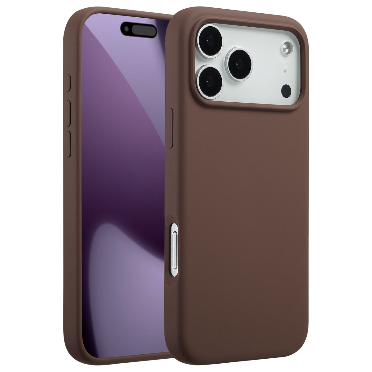 Accezz Liquid Silicone Backcover met MagSafe Apple iPhone 17 Pro Max – New Tea Brown