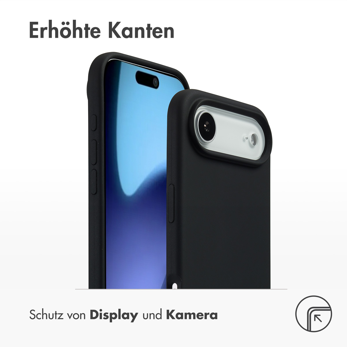 Accezz Liquid Silicone Backcover met MagSafe Apple iPhone Air - Zwart - Afbeelding 8