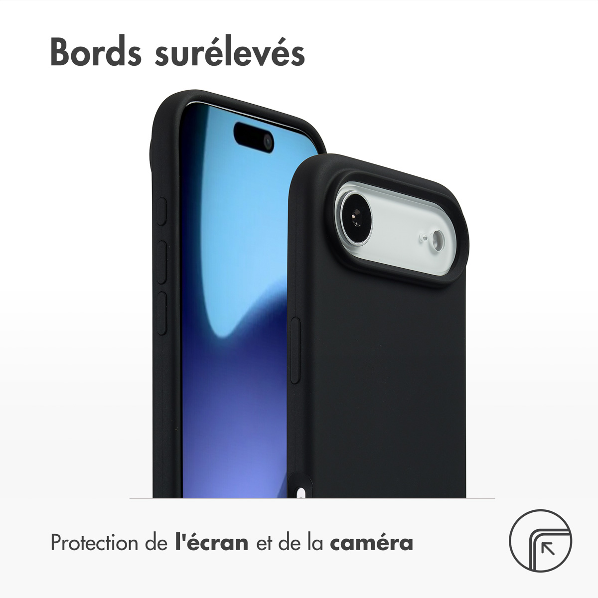 Accezz Liquid Silicone Backcover met MagSafe Apple iPhone Air - Zwart - Afbeelding 5