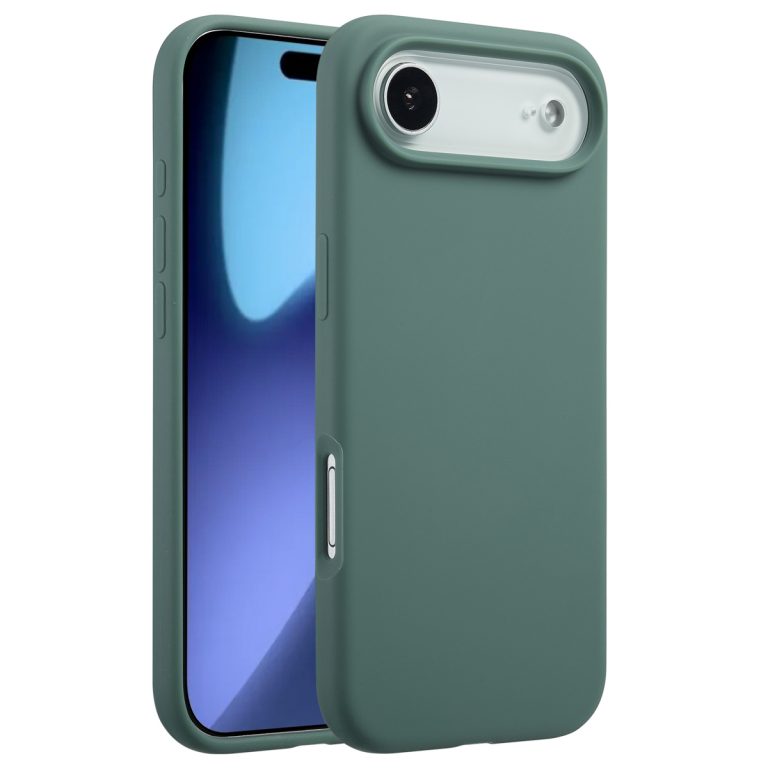 Accezz Liquid Silicone Backcover met MagSafe Apple iPhone Air - Donkergroen - Afbeelding 7