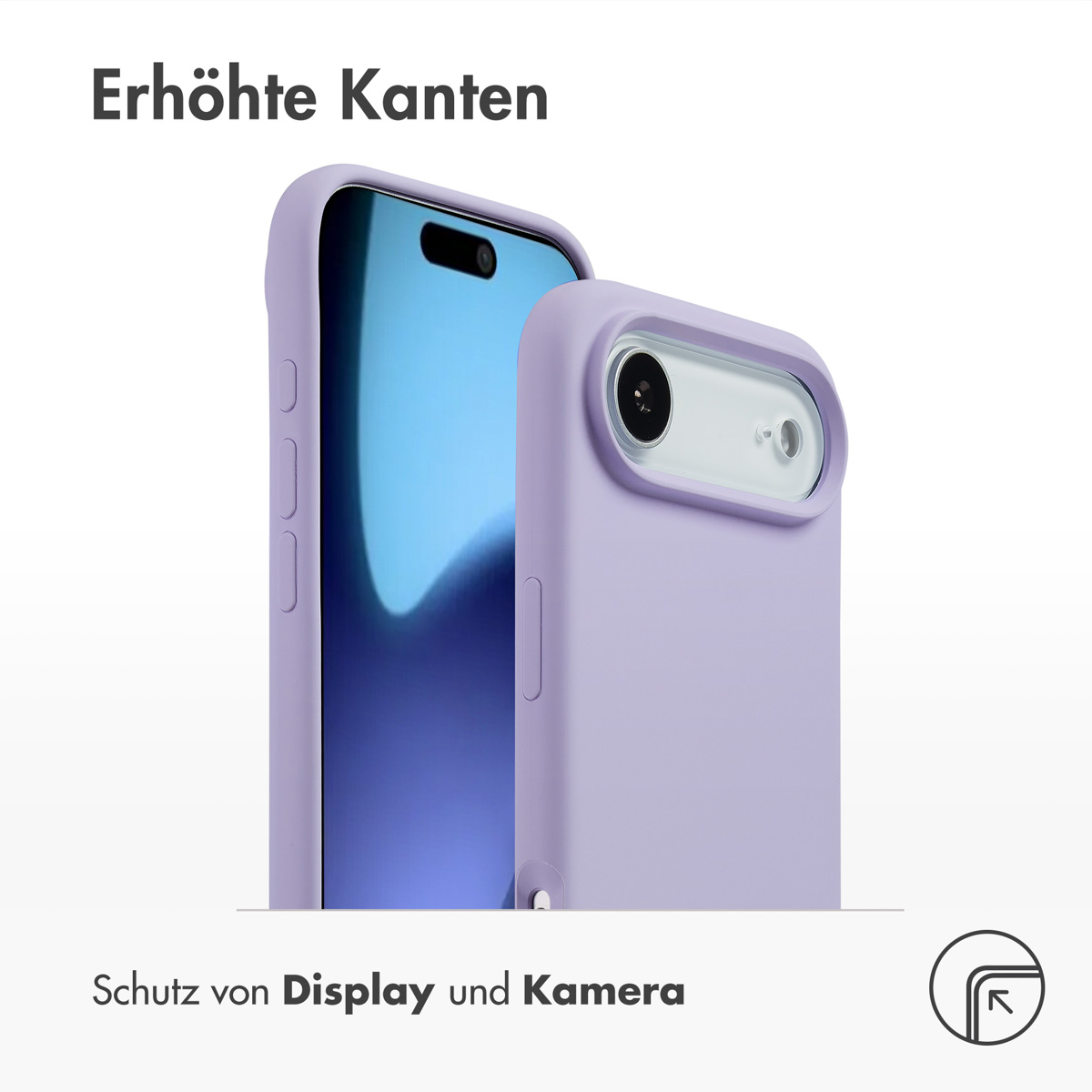 Accezz Liquid Silicone Backcover met MagSafe Apple iPhone Air - Paars - Afbeelding 8