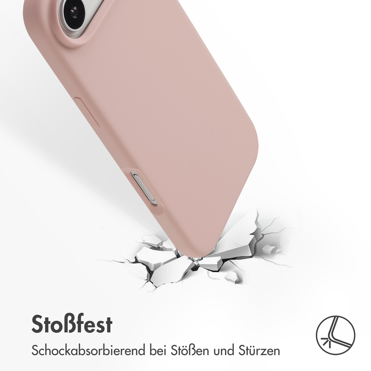 Accezz Liquid Silicone Backcover met MagSafe Apple iPhone Air - Roze - Afbeelding 9