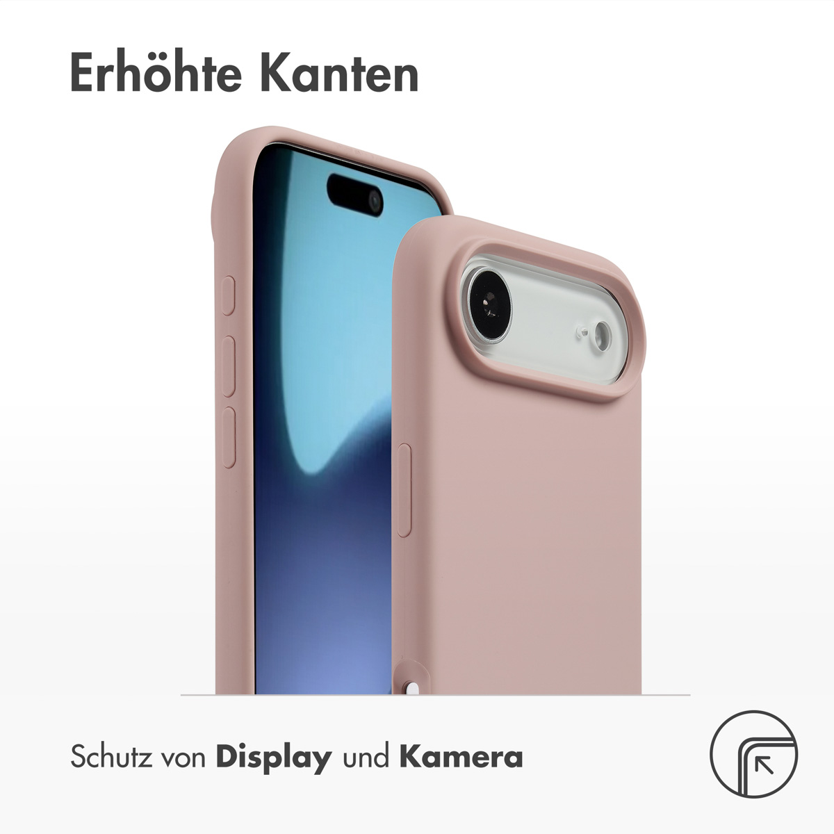 Accezz Liquid Silicone Backcover met MagSafe Apple iPhone Air - Roze - Afbeelding 8