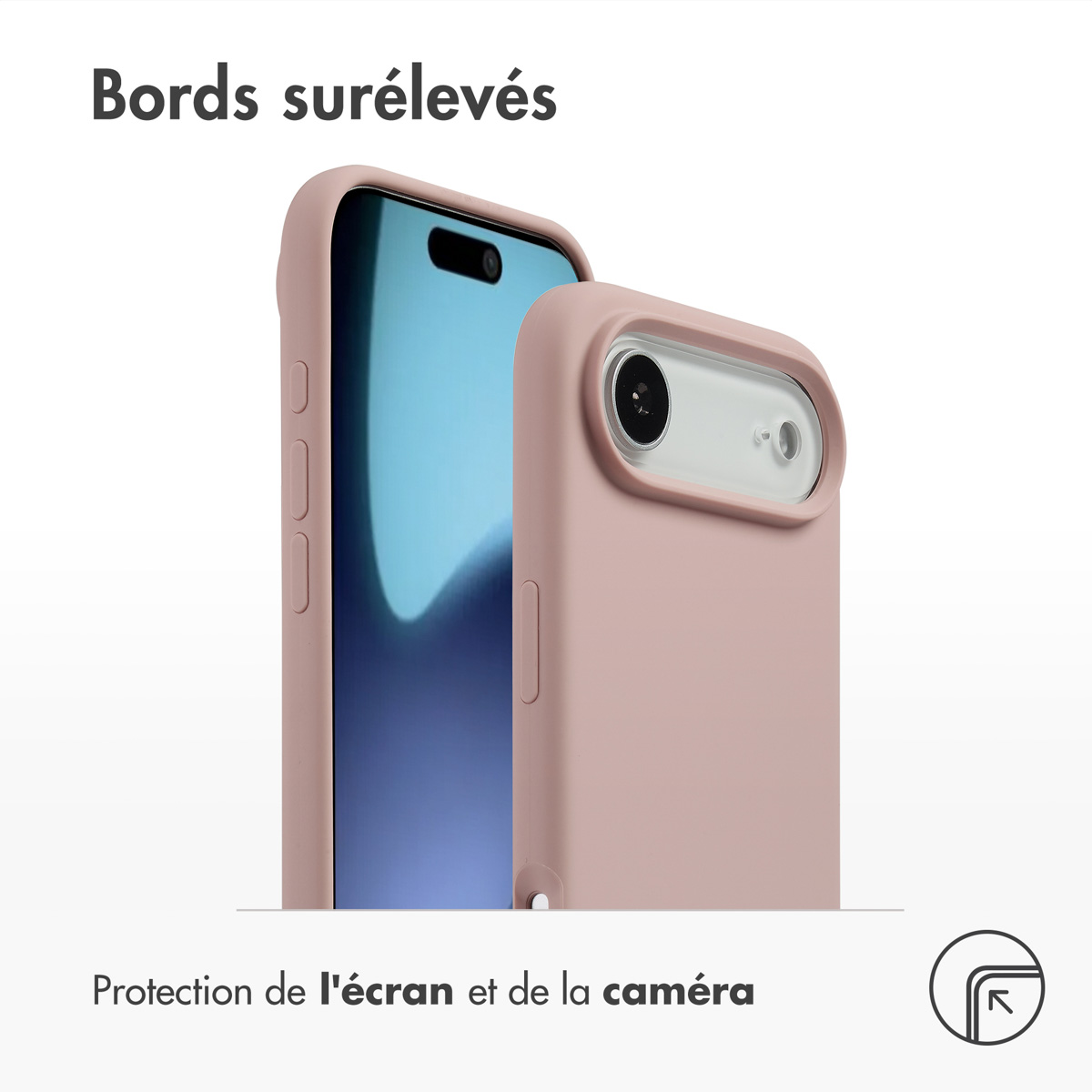 Accezz Liquid Silicone Backcover met MagSafe Apple iPhone Air - Roze - Afbeelding 5