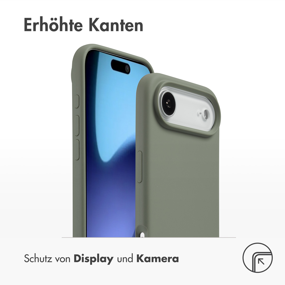 Accezz Liquid Silicone Backcover met MagSafe Apple iPhone Air - Cooper Green - Afbeelding 8