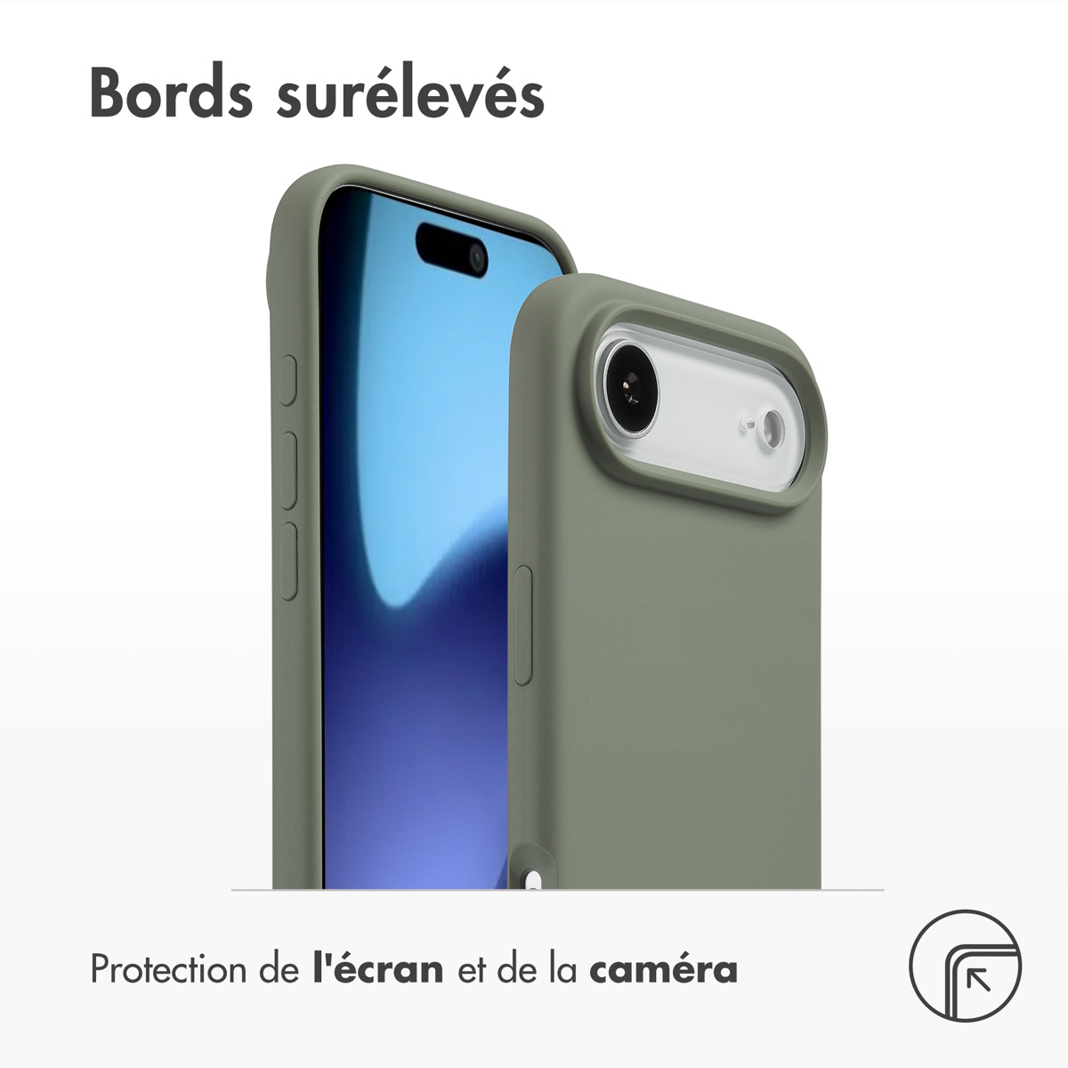 Accezz Liquid Silicone Backcover met MagSafe Apple iPhone Air - Cooper Green - Afbeelding 6