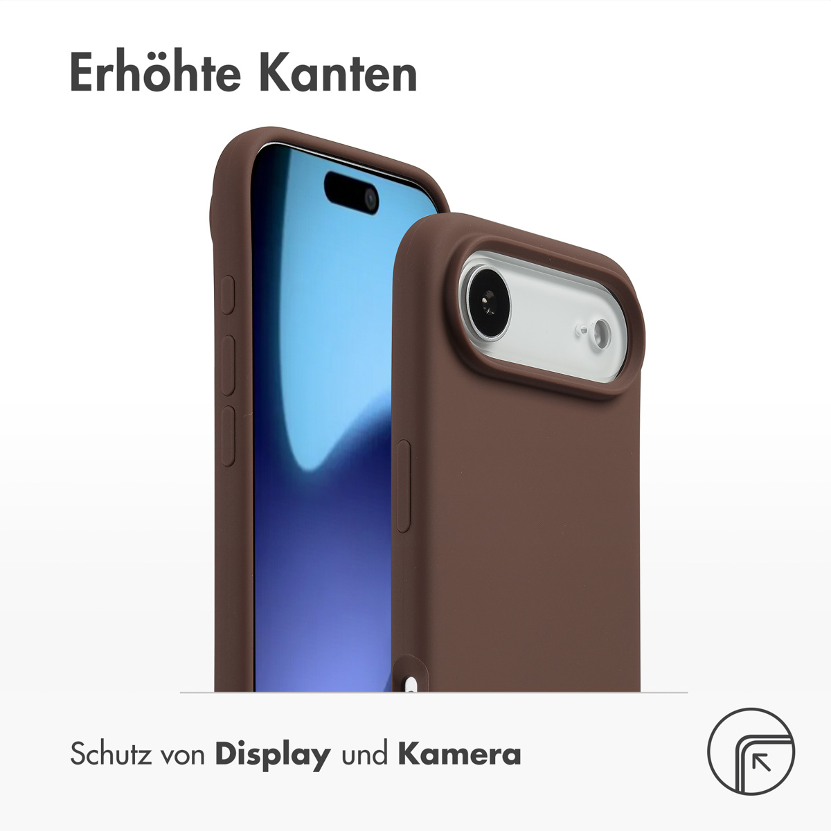 Accezz Liquid Silicone Backcover met MagSafe Apple iPhone Air - New Tea Brown - Afbeelding 8