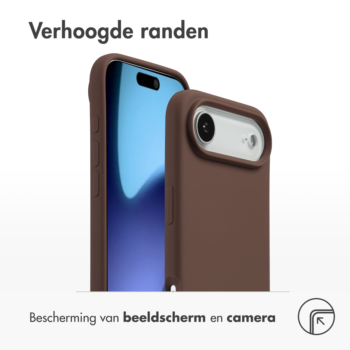 Accezz Liquid Silicone Backcover met MagSafe Apple iPhone Air - New Tea Brown - Afbeelding 2