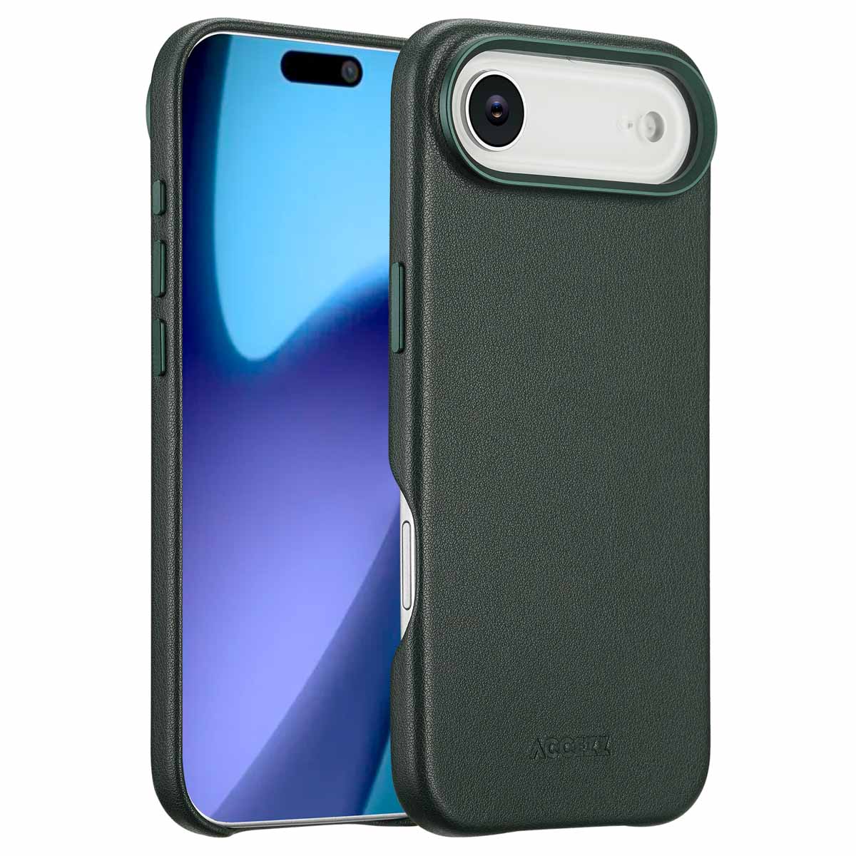 Accezz MagSafe Leather Backcover Apple iPhone Air - Cedar Green - Afbeelding 2