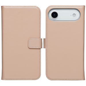 Selencia Echt Leren Bookcase Apple iPhone Air - Dusty Pink