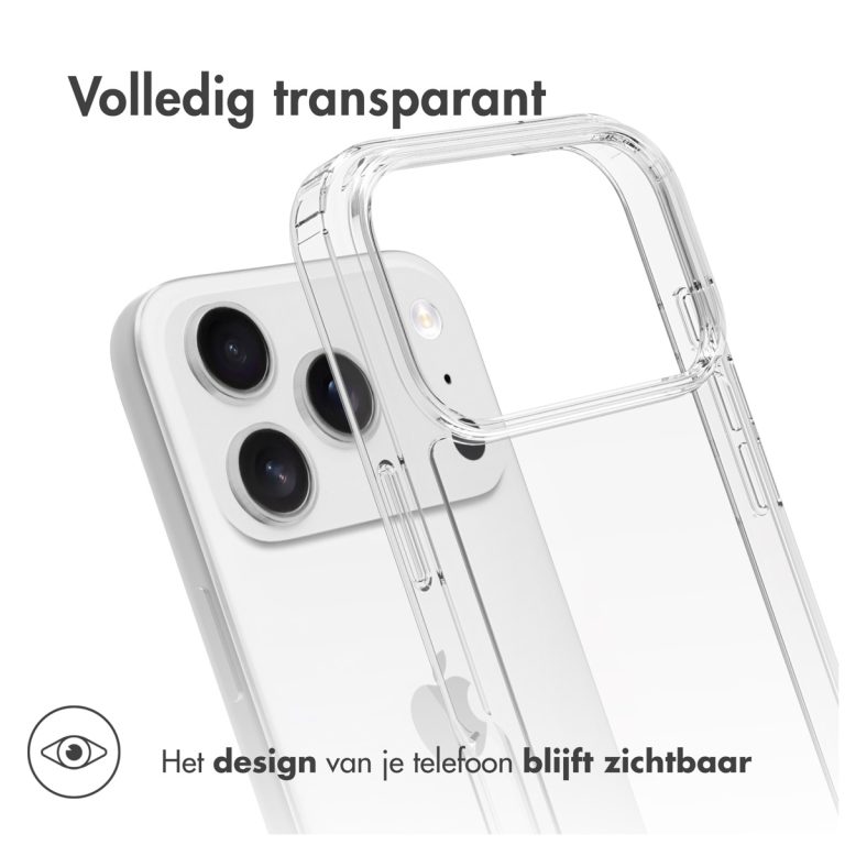 Accezz Xtreme Impact Backcover Apple iPhone 17 Pro - Transparant - Afbeelding 6