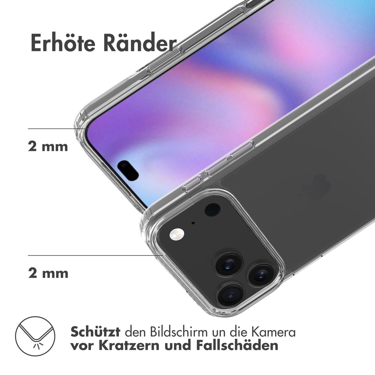 Accezz Xtreme Impact Backcover Apple iPhone 17 Pro Max - Transparant - Afbeelding 8