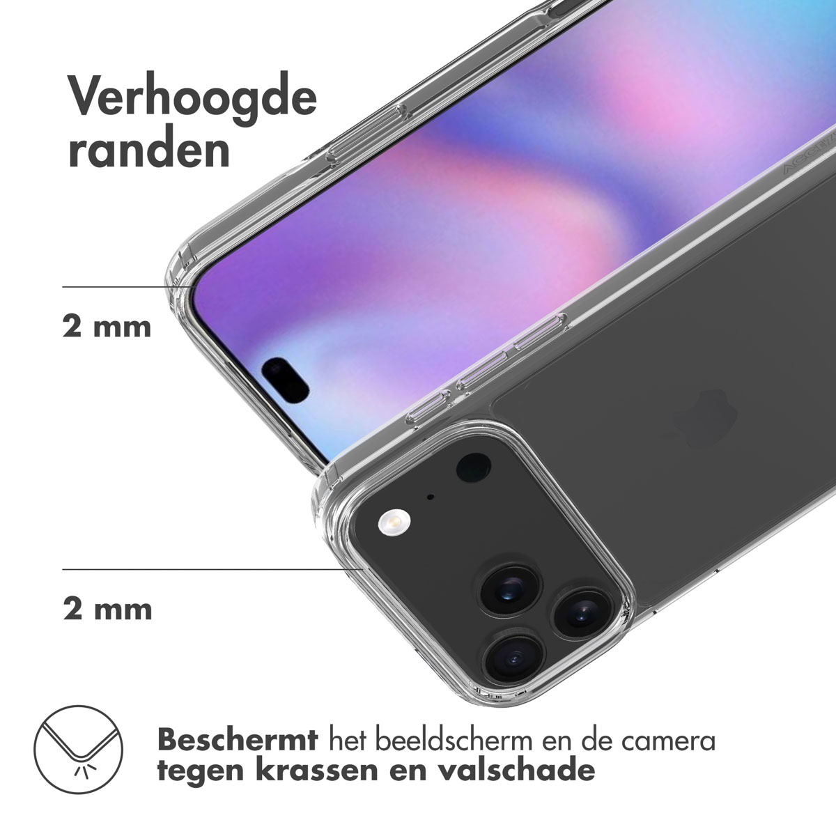 Accezz Xtreme Impact Backcover Apple iPhone 17 Pro Max - Transparant - Afbeelding 7