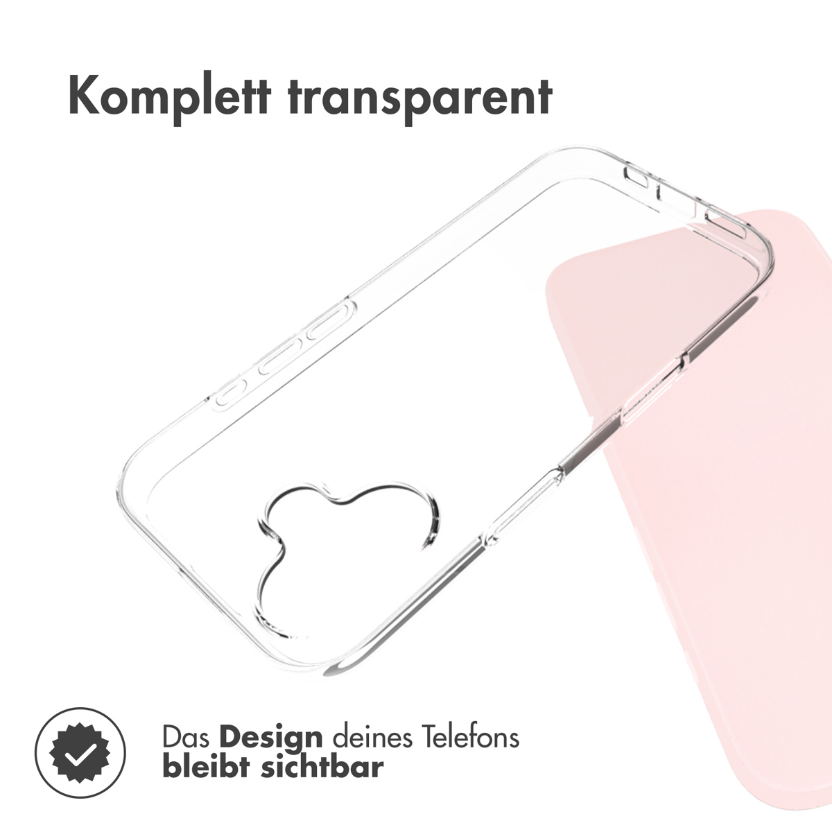 Accezz Clear Backcover Apple iPhone 17 - Transparant - Afbeelding 6