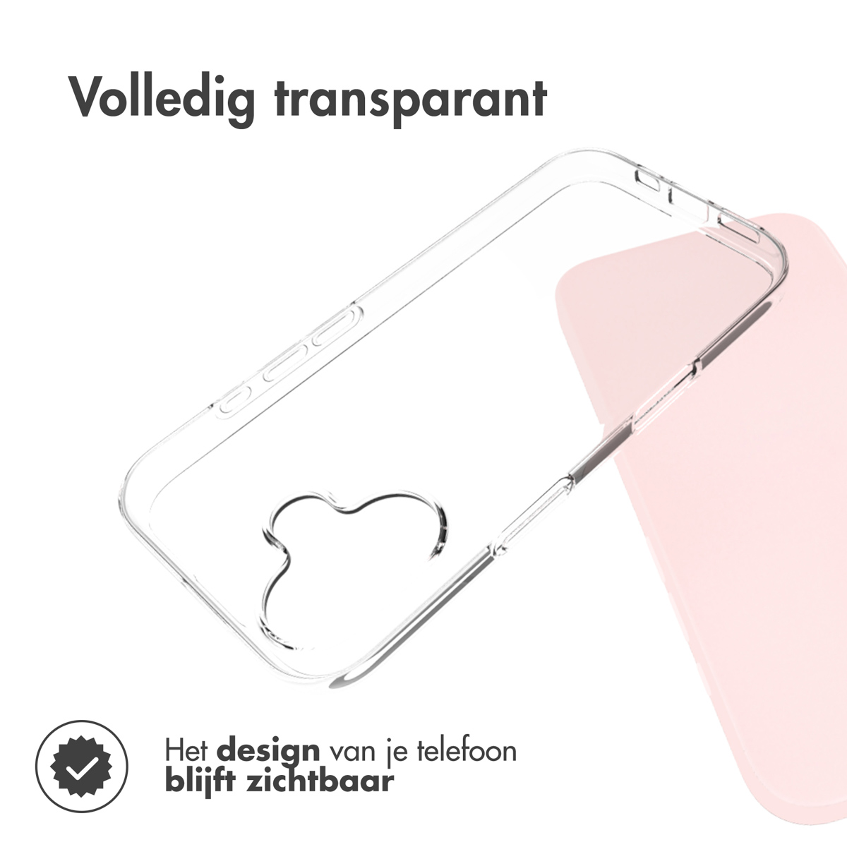 Accezz Clear Backcover Apple iPhone 17 - Transparant - Afbeelding 5