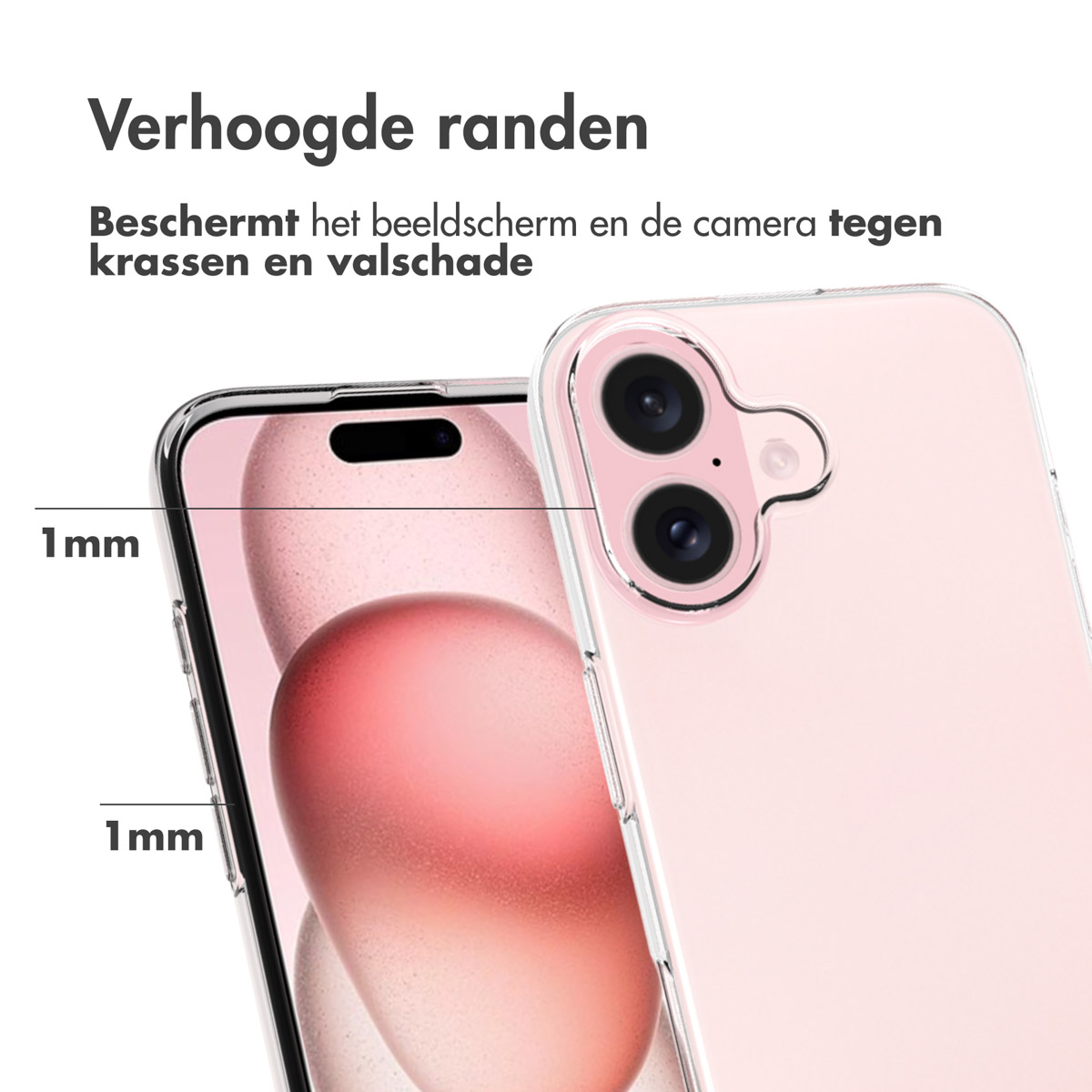 Accezz Clear Backcover Apple iPhone 17 - Transparant - Afbeelding 9