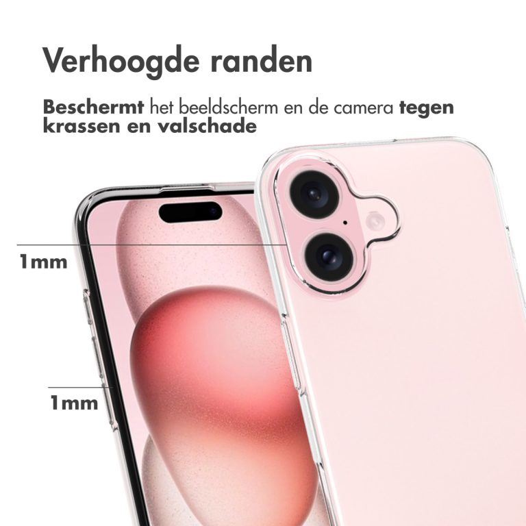 Accezz Clear Backcover Apple iPhone 17 - Transparant - Afbeelding 4