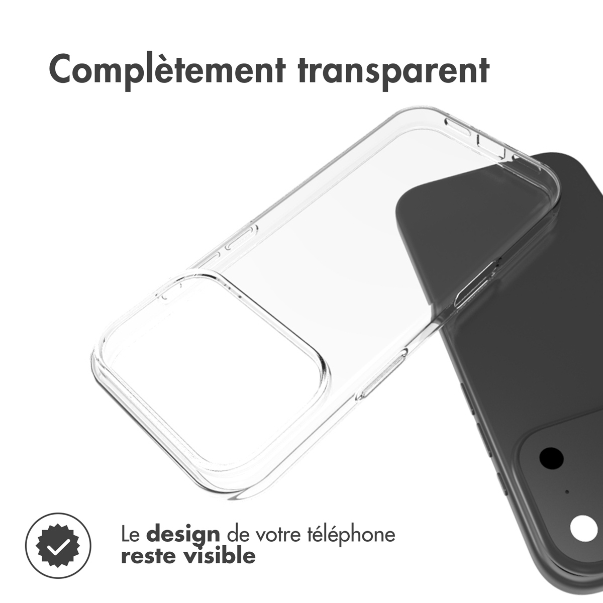 Accezz Clear Backcover Apple iPhone 17 Pro - Transparant - Afbeelding 4
