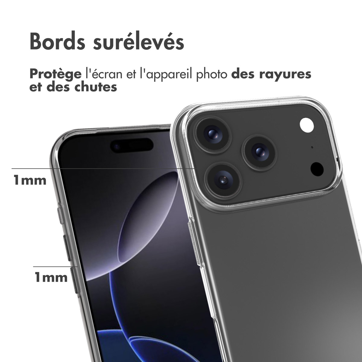 Accezz Clear Backcover Apple iPhone 17 Pro - Transparant - Afbeelding 7