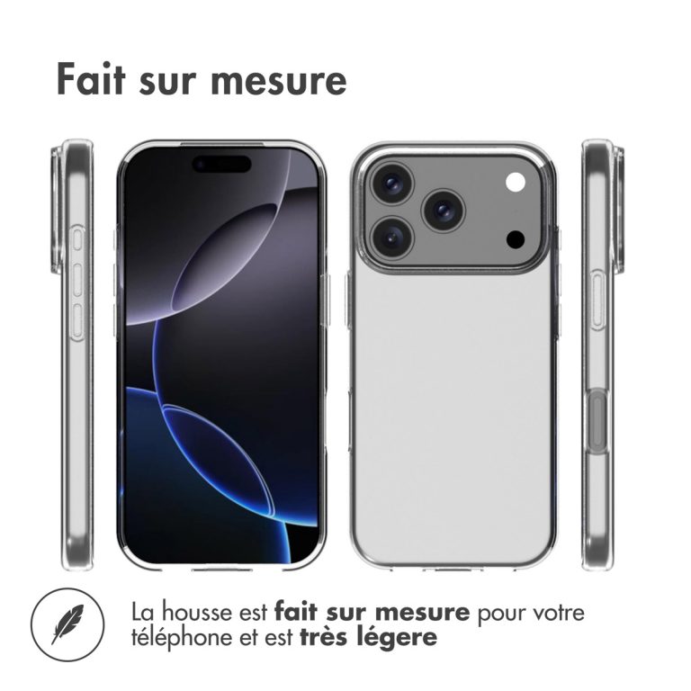 Accezz Clear Backcover Apple iPhone 17 Pro - Transparant - Afbeelding 9