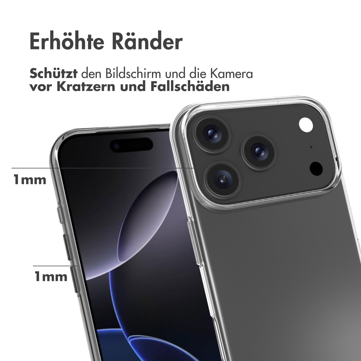 Accezz Clear Backcover Apple iPhone 17 Pro Max - Transparant - Afbeelding 8