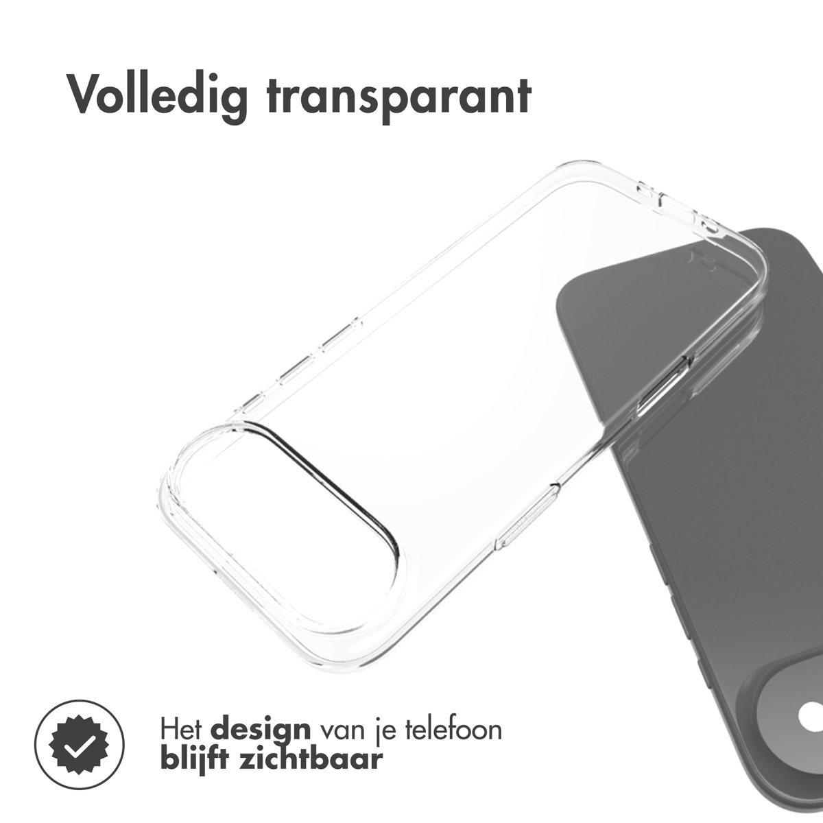 Accezz Clear Backcover Apple iPhone Air - Transparant - Afbeelding 5