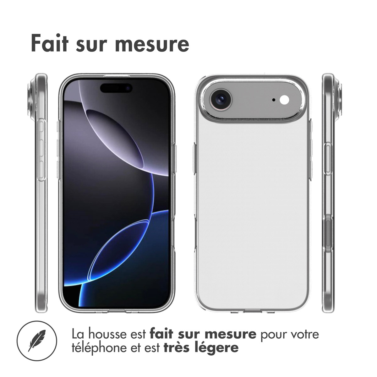 Accezz Clear Backcover Apple iPhone Air - Transparant - Afbeelding 10