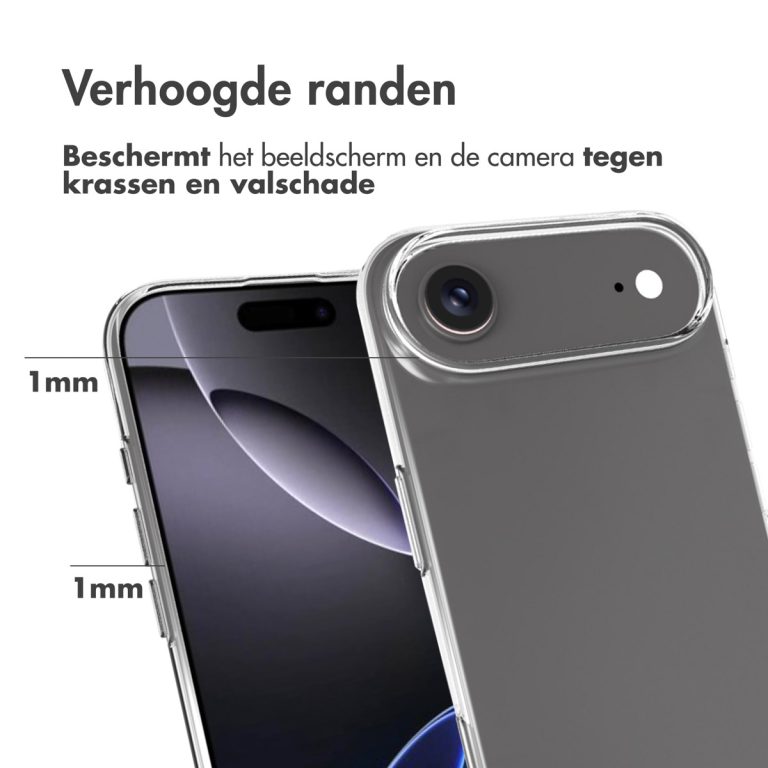 Accezz Clear Backcover Apple iPhone Air - Transparant - Afbeelding 5