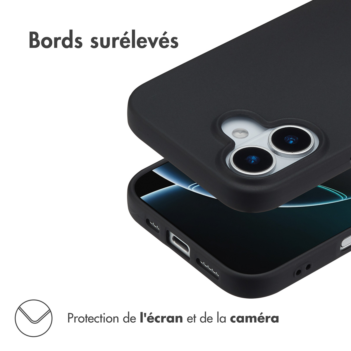 Accezz Color Backcover Apple iPhone 17 - Zwart - Afbeelding 6