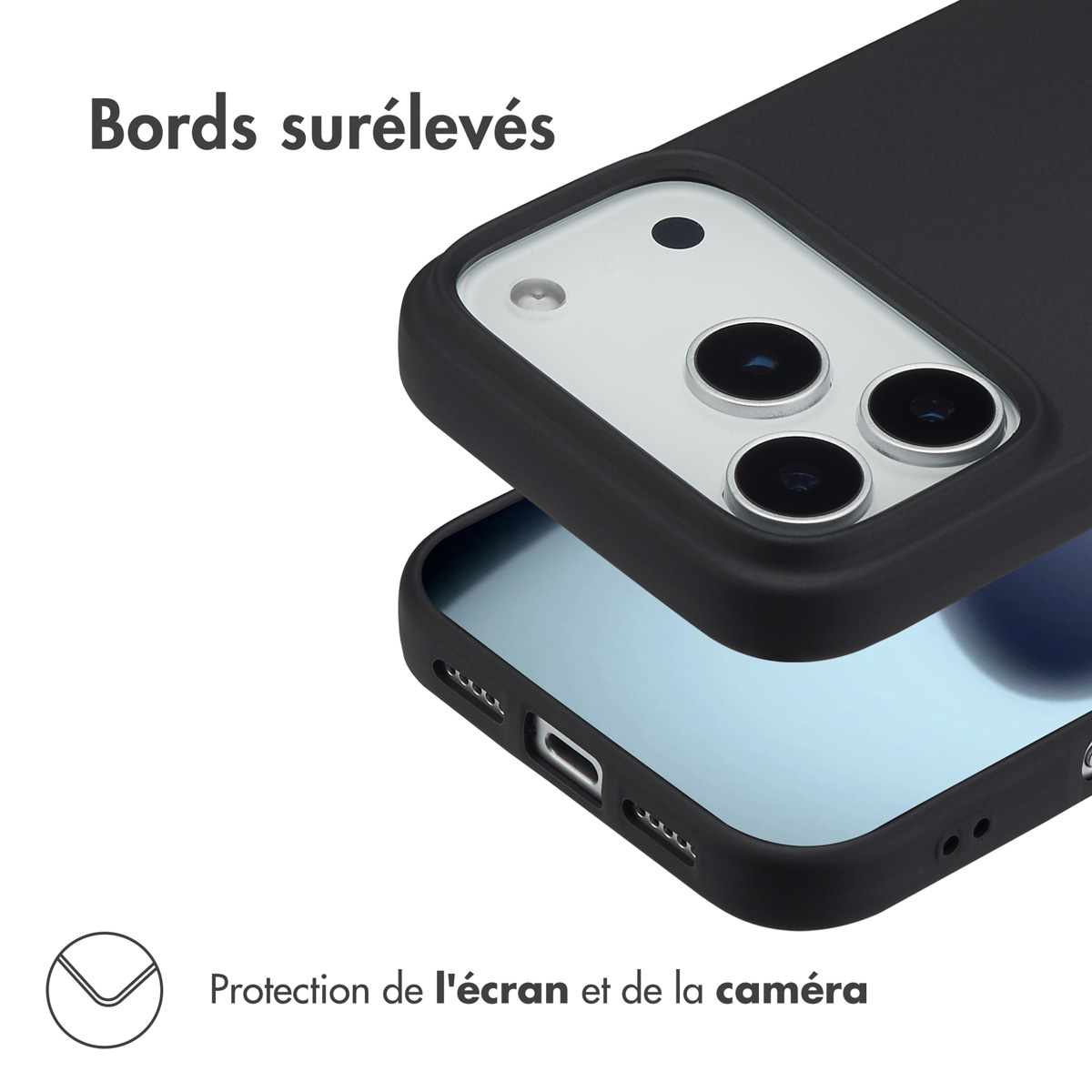 Accezz Color Backcover Apple iPhone 17 Pro - Zwart - Afbeelding 6