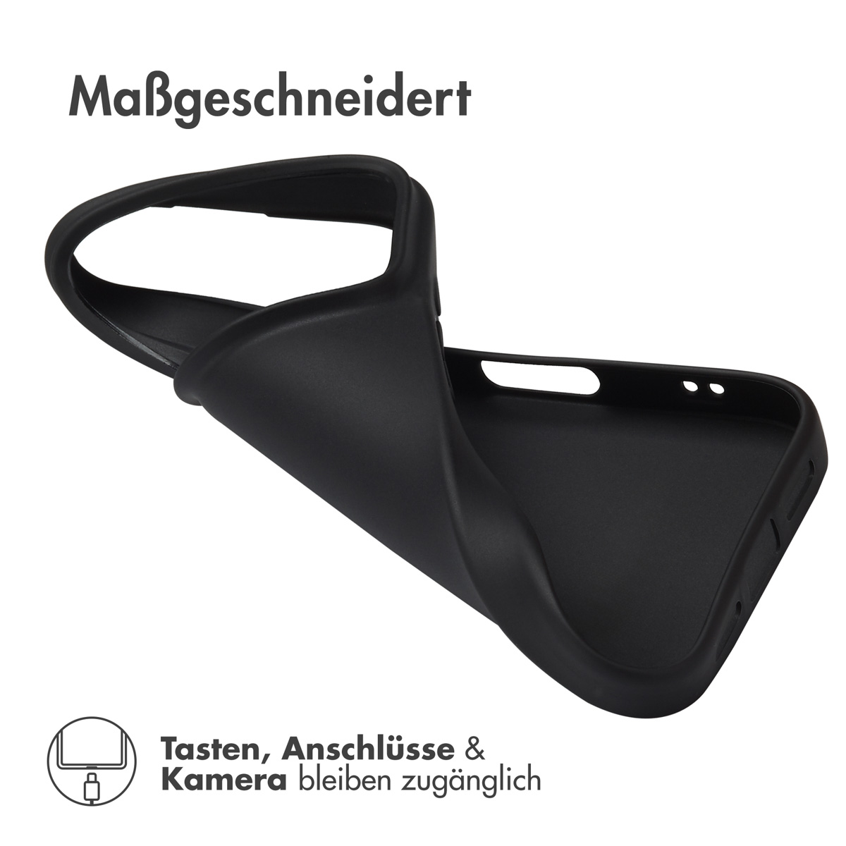 Accezz Color Backcover Apple iPhone 17 Pro - Zwart - Afbeelding 10