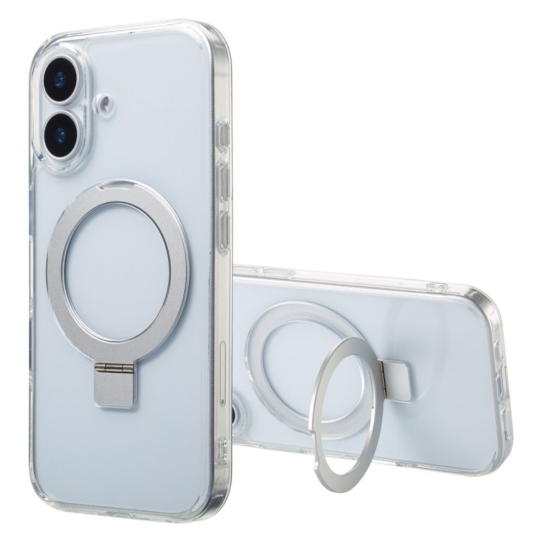 Accezz Ring Stand Backcover met MagSafe Apple iPhone 17 - Transparant - Afbeelding 4
