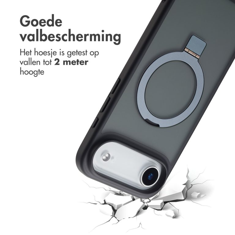 Accezz Ring Stand Backcover met MagSafe Apple iPhone Air - Zwart - Afbeelding 9