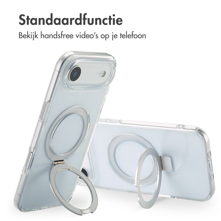 Accezz Ring Stand Backcover met MagSafe Apple iPhone Air - Transparant - Afbeelding 10