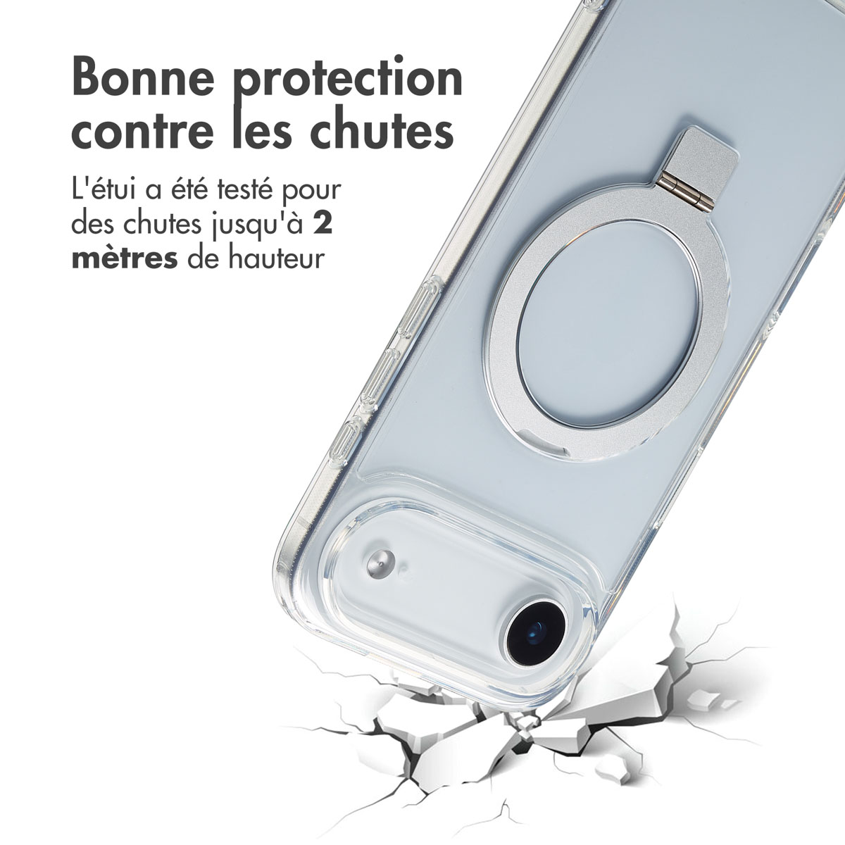 Accezz Ring Stand Backcover met MagSafe Apple iPhone Air - Transparant - Afbeelding 10