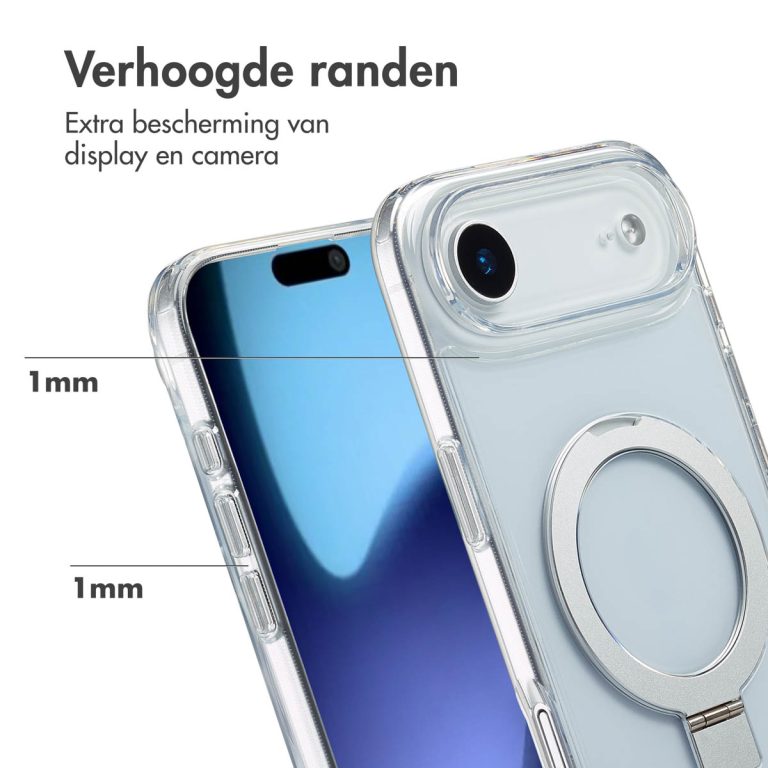 Accezz Ring Stand Backcover met MagSafe Apple iPhone Air - Transparant - Afbeelding 6