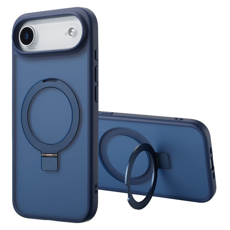 Accezz Ring Stand Backcover met MagSafe Apple iPhone Air - Blauw - Afbeelding 4