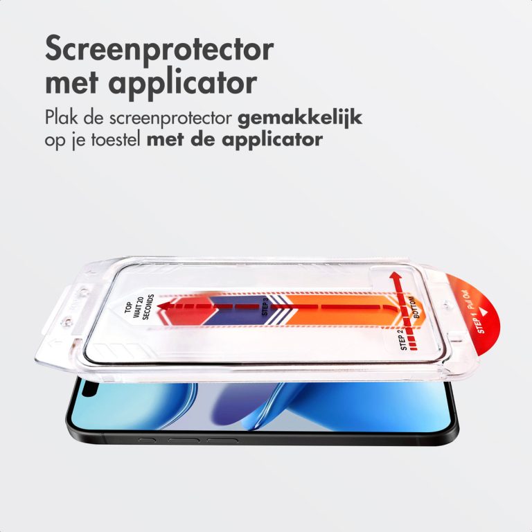 Accezz Gehard Glas Screenprotector + Applicator Apple iPhone Air - Afbeelding 3
