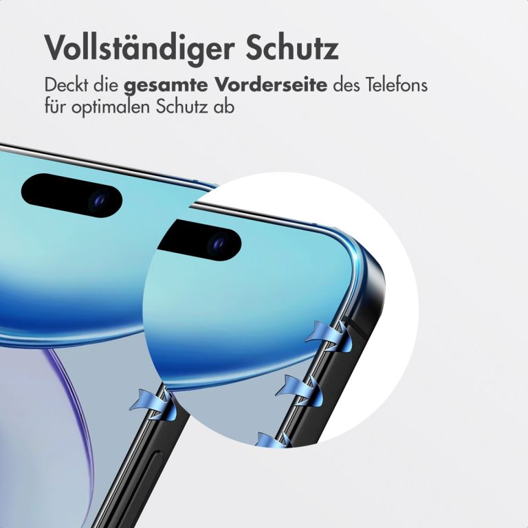 Accezz Gehard Glas Screenprotector + Applicator Apple iPhone Air - Afbeelding 10