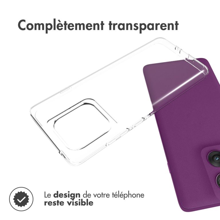 Accezz Clear Backcover Motorola Edge 60 Pro - Transparant - Afbeelding 9