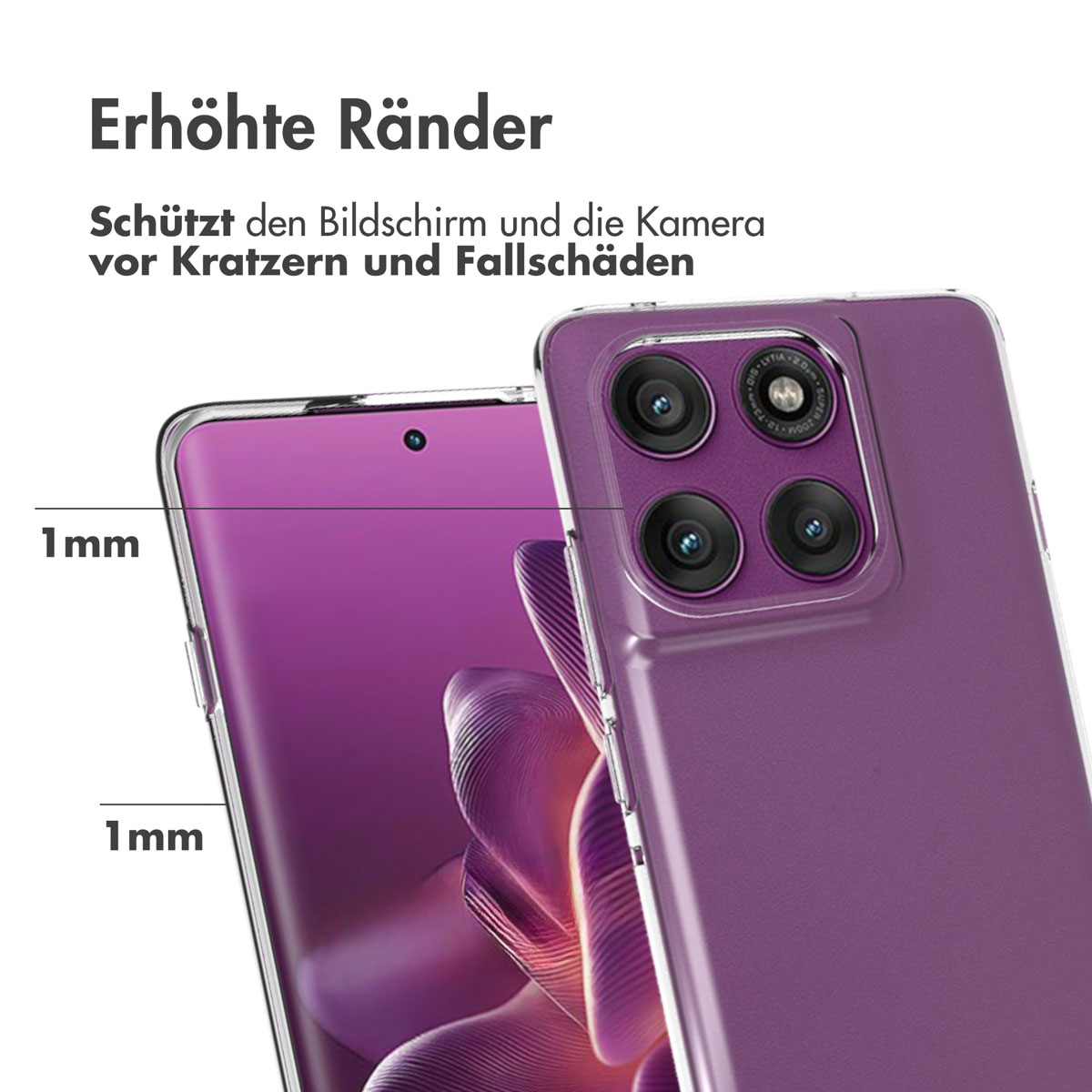 Accezz Clear Backcover Motorola Edge 60 Pro - Transparant - Afbeelding 7