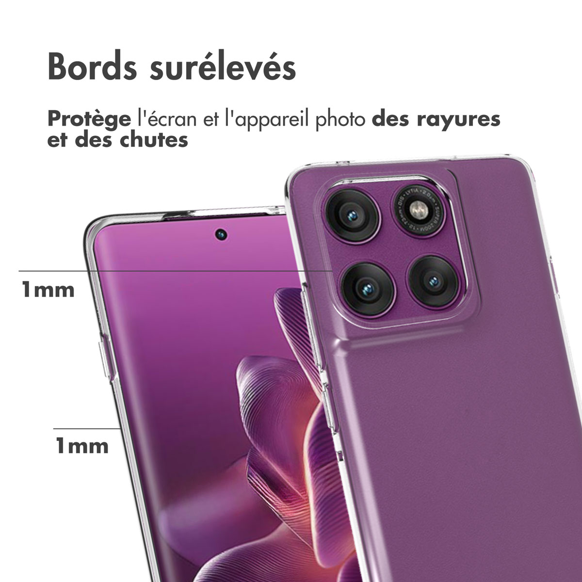 Accezz Clear Backcover Motorola Edge 60 Pro - Transparant - Afbeelding 8