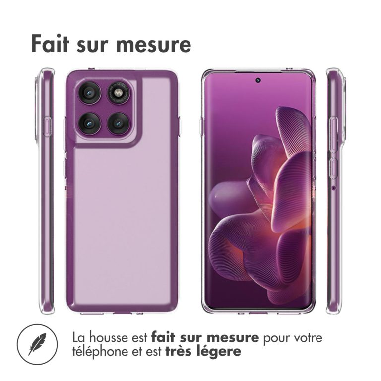 Accezz Clear Backcover Motorola Edge 60 Pro - Transparant - Afbeelding 8