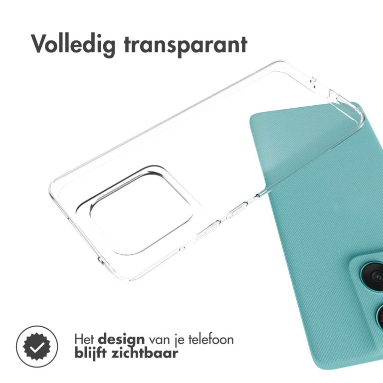 Accezz Clear Backcover Motorola Edge 60 Fusion - Transparant - Afbeelding 5
