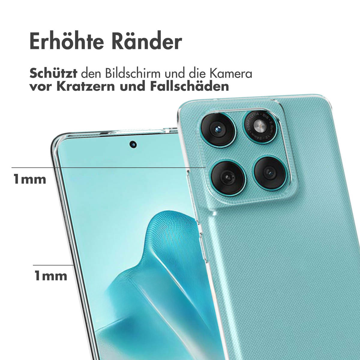 Accezz Clear Backcover Motorola Edge 60 Fusion - Transparant - Afbeelding 7