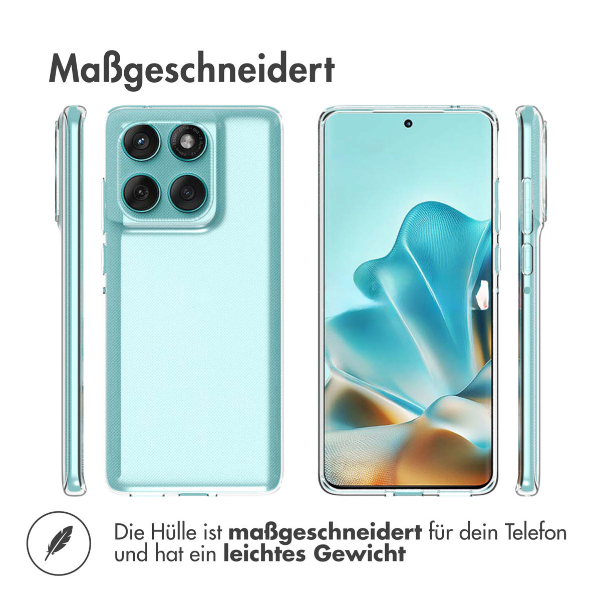 Accezz Clear Backcover Motorola Edge 60 Fusion - Transparant - Afbeelding 10