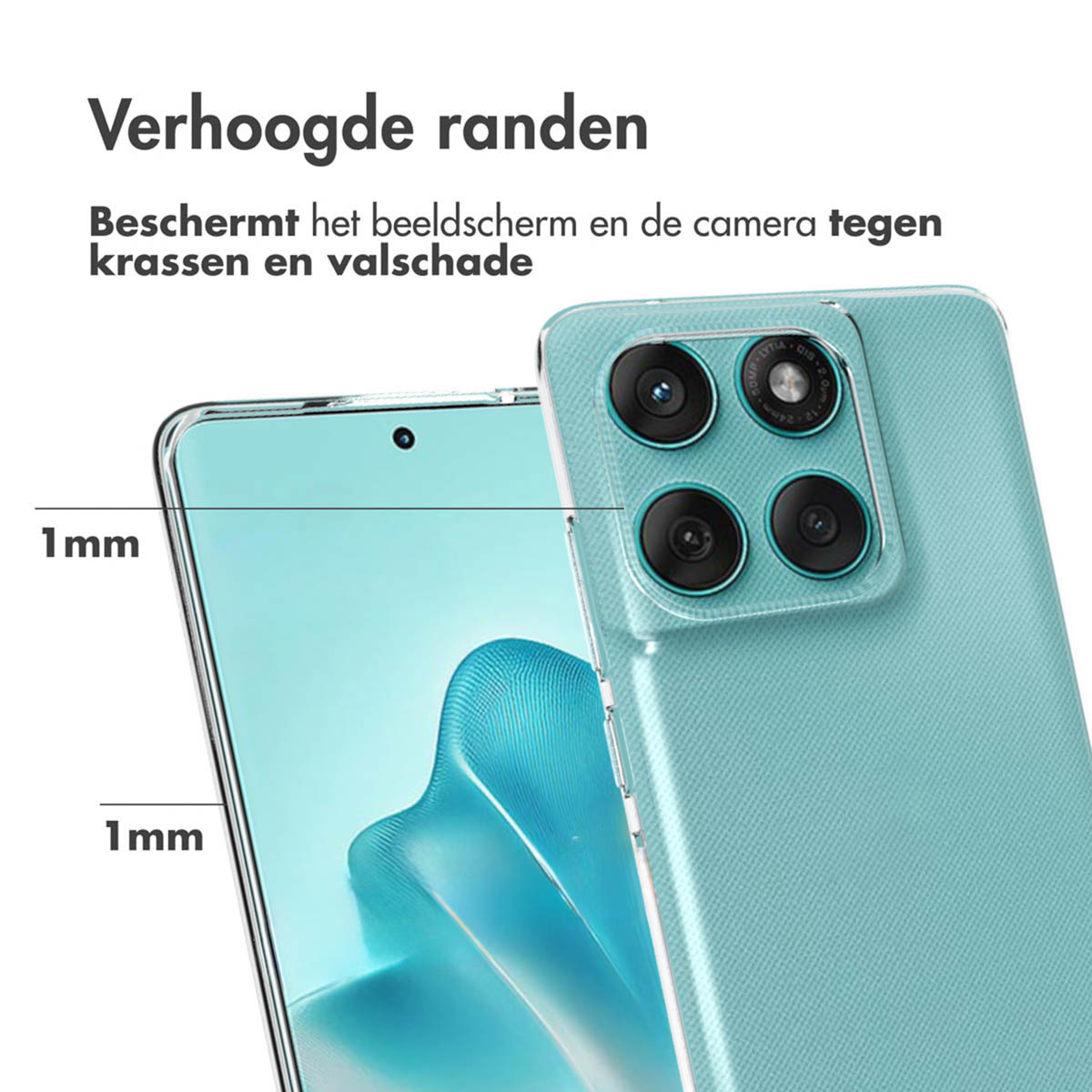 Accezz Clear Backcover Motorola Edge 60 Fusion - Transparant - Afbeelding 9