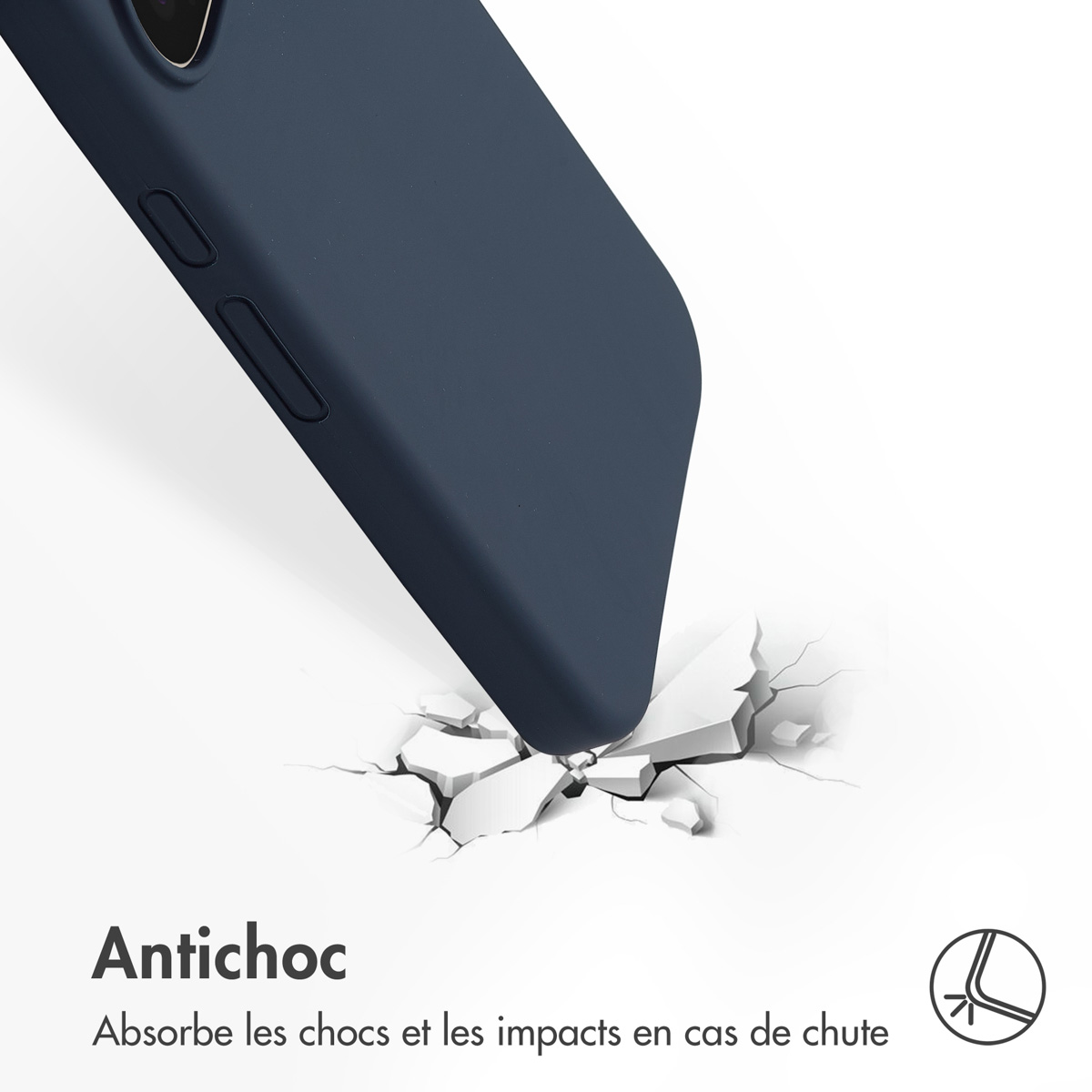 Accezz Liquid Silicone Backcover Google Pixel 10 / 10 Pro - Donkerblauw - Afbeelding 6